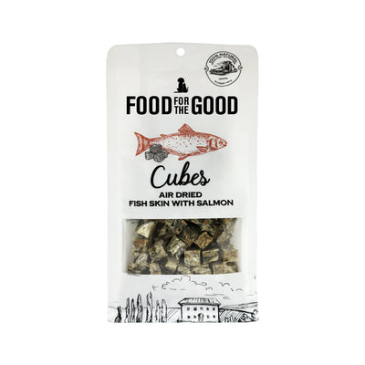 Food For The Good - Air Dried Salmon & Fish Skin Cubes Cat & Dog Treats