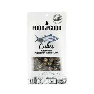 Food For The Good - Air Dried Tuna & Fish Skin Cubes Cat & Dog Treats