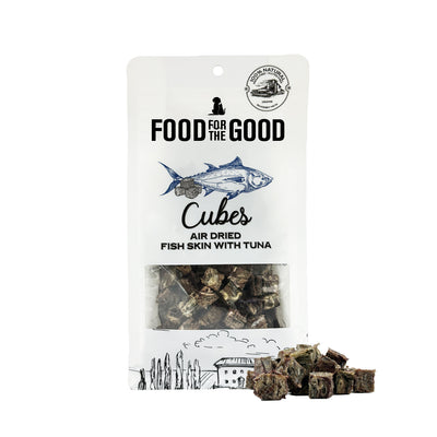 Food For The Good - Air Dried Tuna & Fish Skin Cubes Cat & Dog Treats