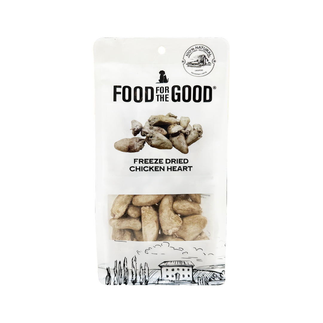 Food For The Good - Freeze Dried Chicken Hearts Cat & Dog Treats