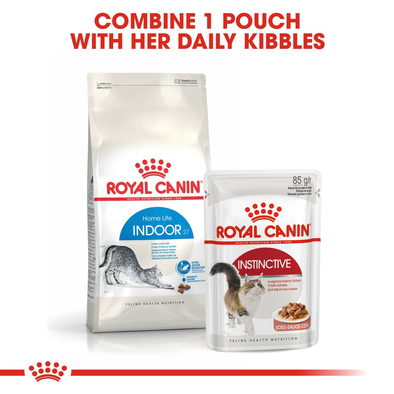 Royal Canin Feline Health Nutrition Indoor 27 Dry Cat Food 4kg & 10kg