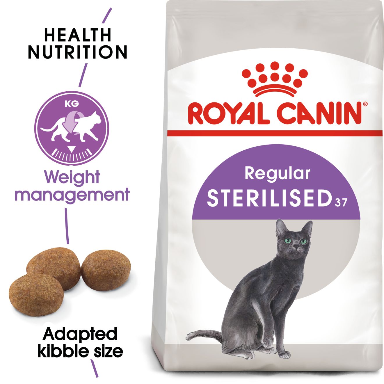 Royal Canin Feline Health Nutrition Sterilised 37 Dry Cat Food 2kg