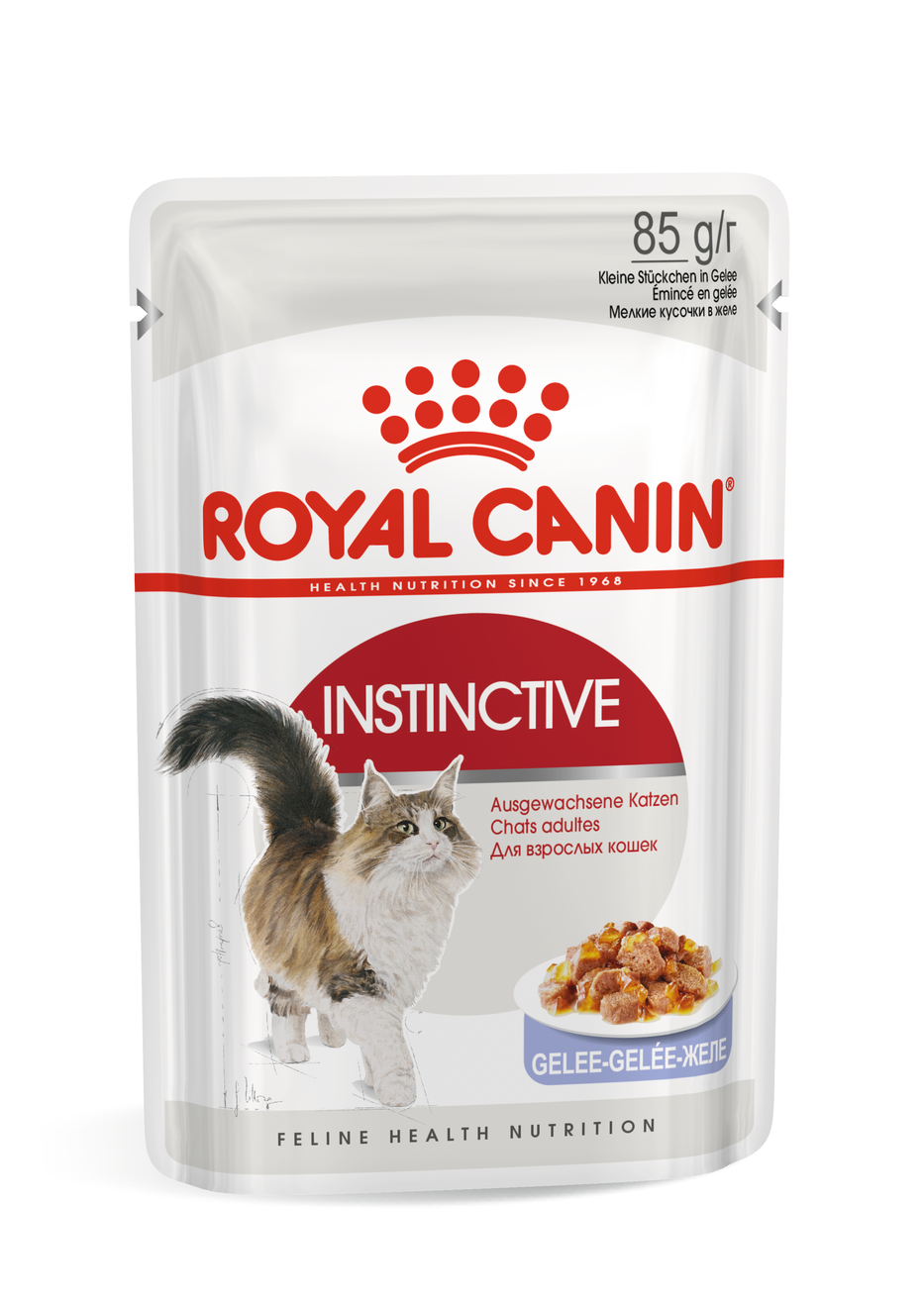 Royal Canin Feline Nutrition Instinctive Jelly Pouch Cat Wet Food 85g x12