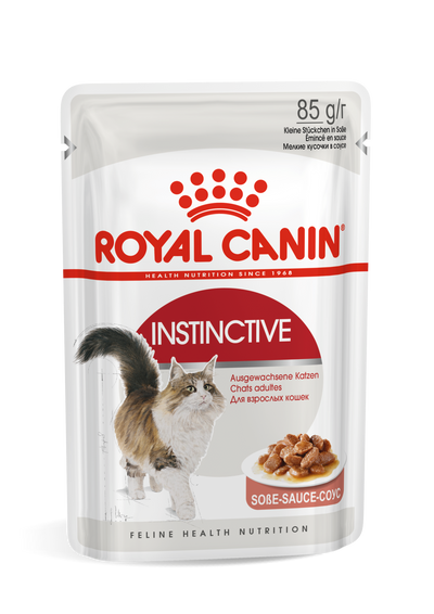 Royal Canin Feline Nutrition Instinctive Adult Pouch Cat Food 85g x12
