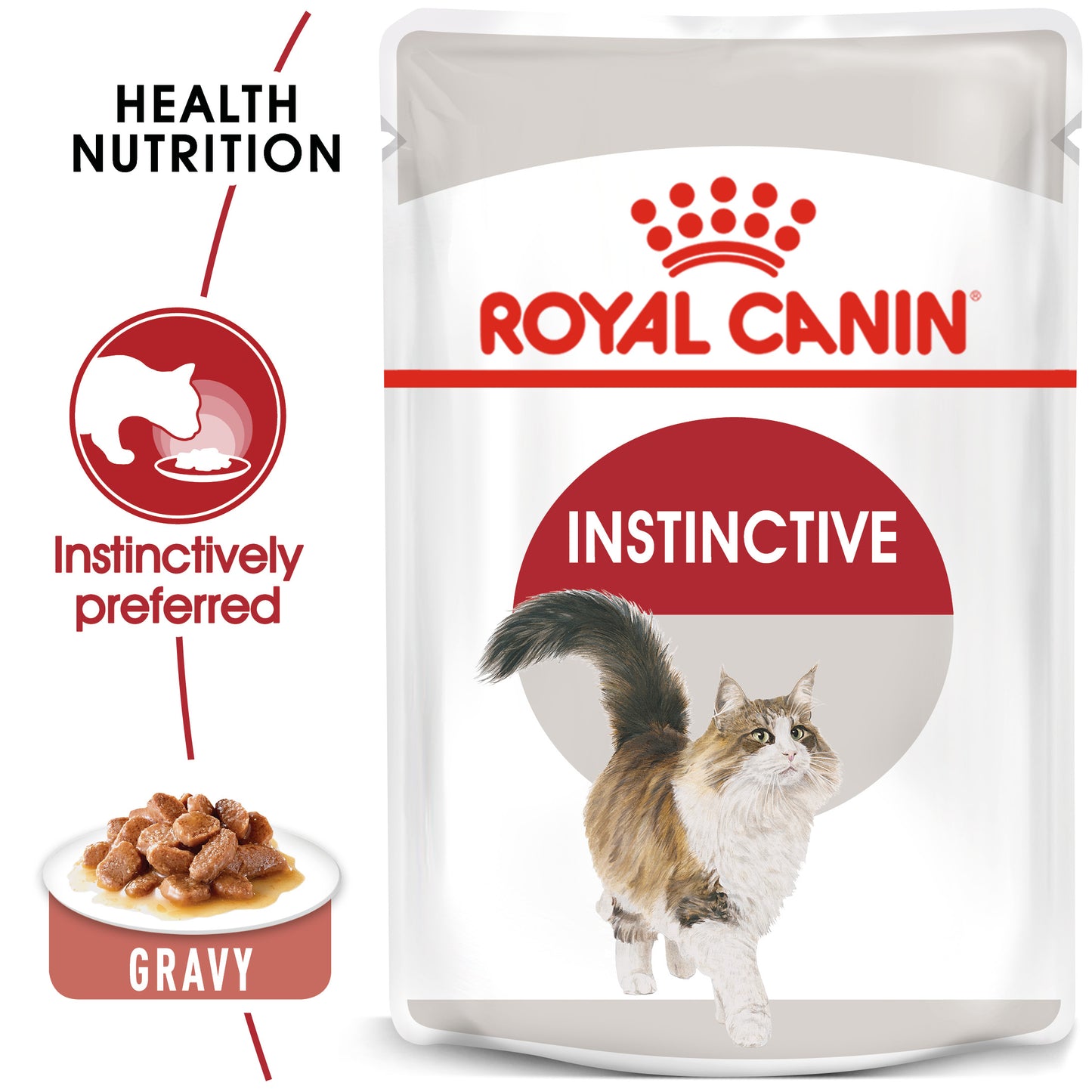 Royal Canin Feline Nutrition Instinctive Gravy Pouch Cat Wet Food 85g x12
