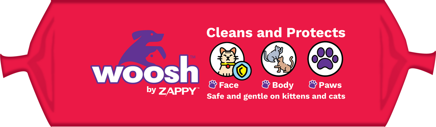 Woosh Antibacterial Pet Wipes 100 Pcs
