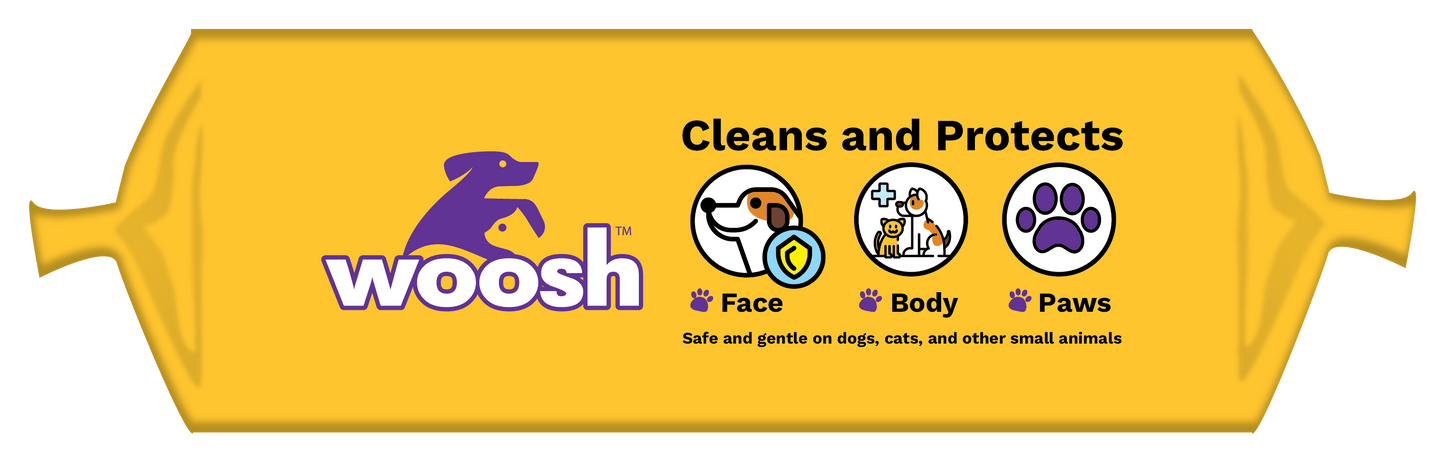 Woosh Antibacterial Pet Wipes 100 Pcs