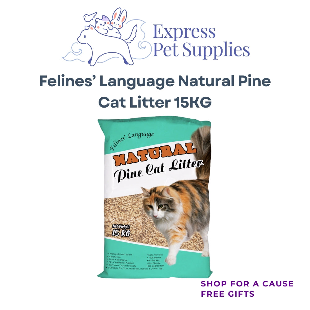 Felines’ Language Natural Pine Cat Litter 15KG