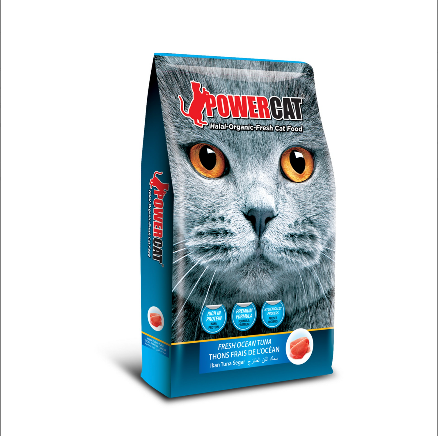 Powercat Halal Organic Cat Dry Food - (1.4kg & 8kg)