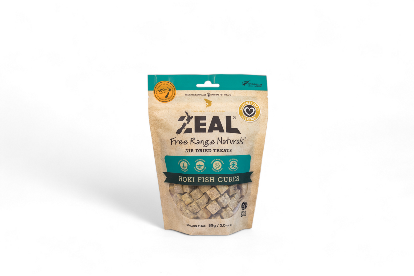 Zeal Hoki Fish Cubes Cat & Dog Treats [Wt: 85 g]