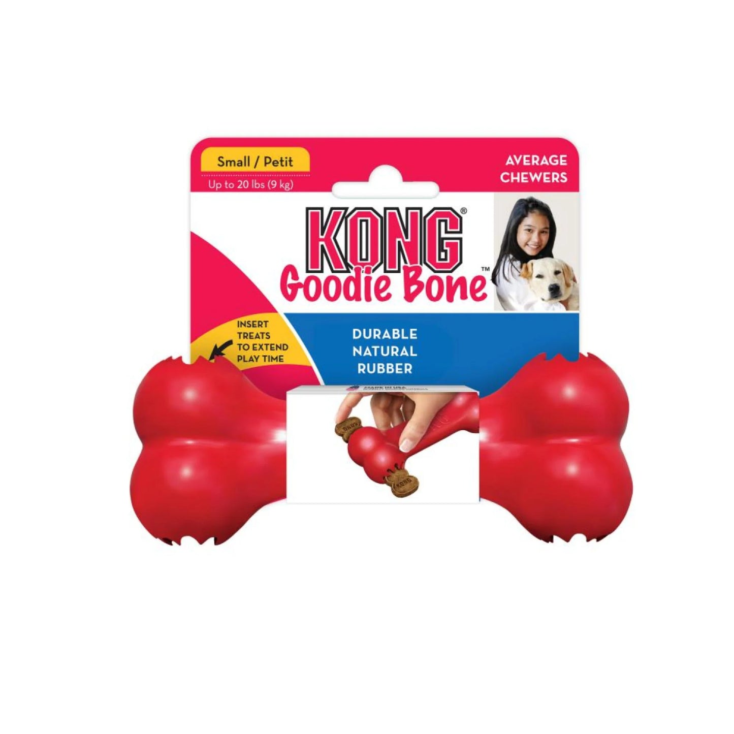 KONG Goodie Bone Toys for Dog  (XS, S, M, L)