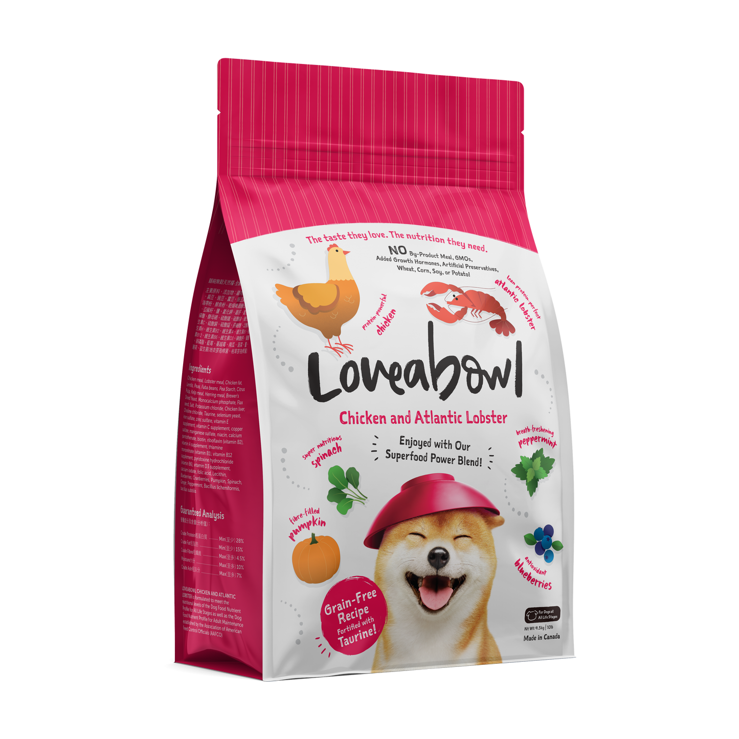 Loveabowl Grain Free Dry Dog Food (Chicken & Lobster)