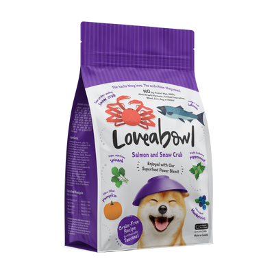 Loveabowl Grain Free Dry Dog Food (Salmon & Snow Crab)