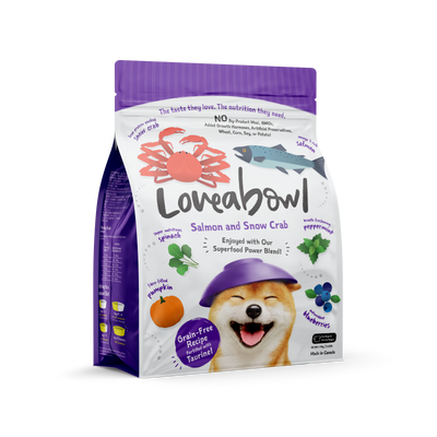 Loveabowl Grain Free Dry Dog Food (Salmon & Snow Crab)