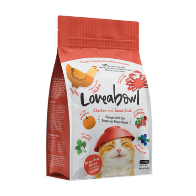 Loveabowl Grain Free Dry Cat Food (Chicken & Snow Crab)