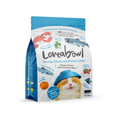 Loveabowl Grain Free Dry Cat Food (Herring, Salmon & Lobster)