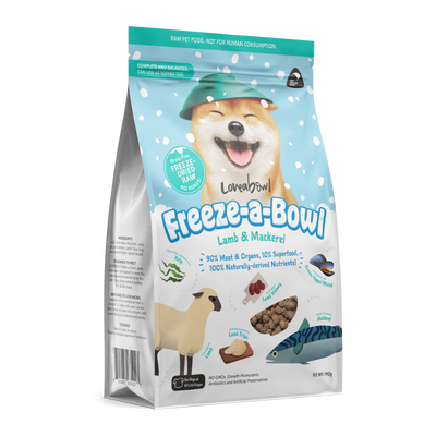 Loveabowl Freeze-a-Bowl Freeze Dried Dog Food (Lamb & Mackerel)