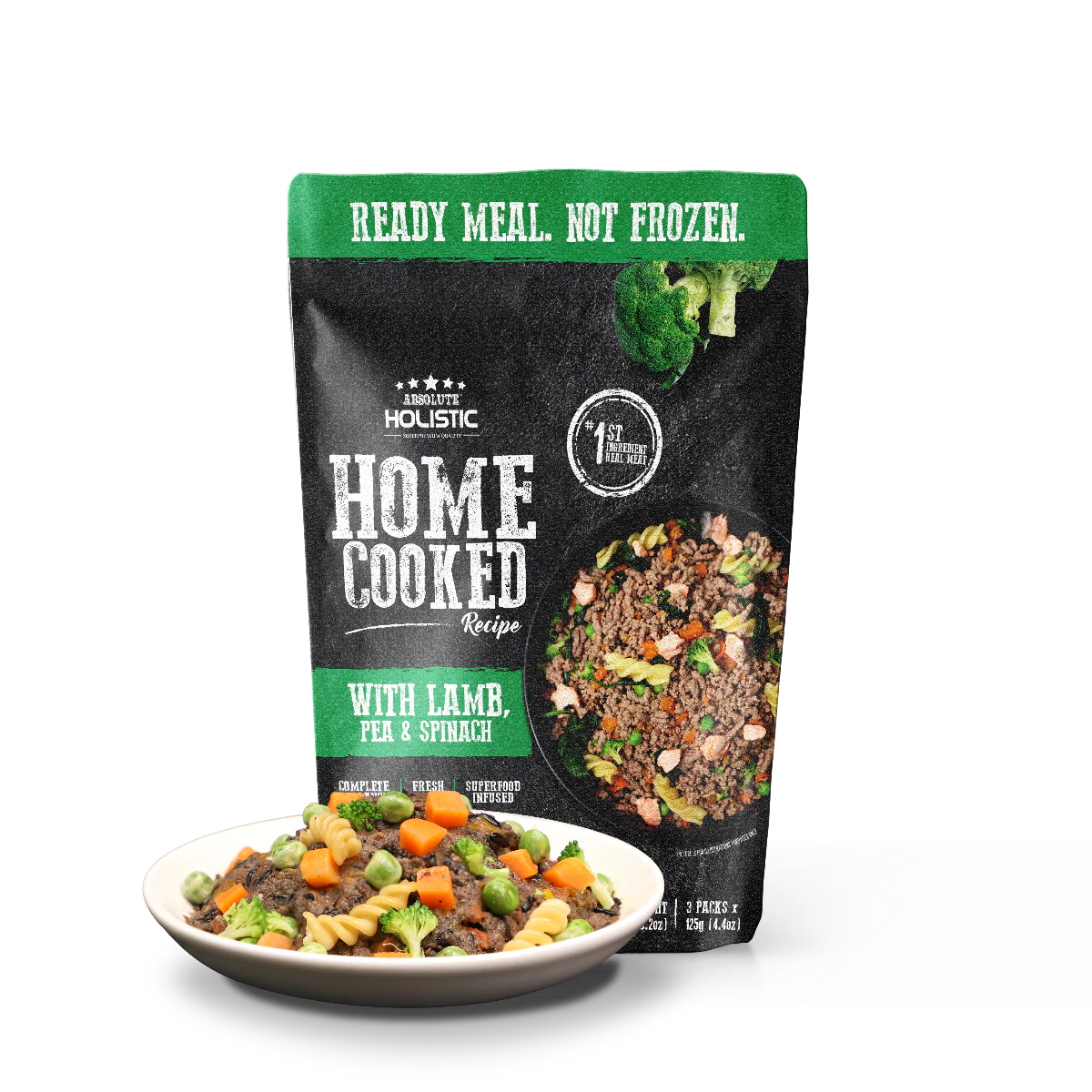 Absolute Holistic Home Cooked Recipe Dog Wet Food 125g x 3pcs