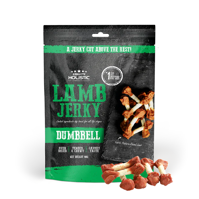 Absolute Holistic Lamb Jerky Dog Treats 100g