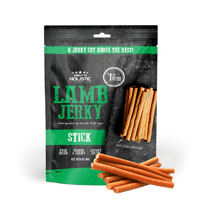 Absolute Holistic Lamb Jerky Dog Treats 100g