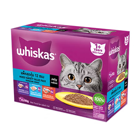 Whiskas Multipack Cat Wet Food 12x80g