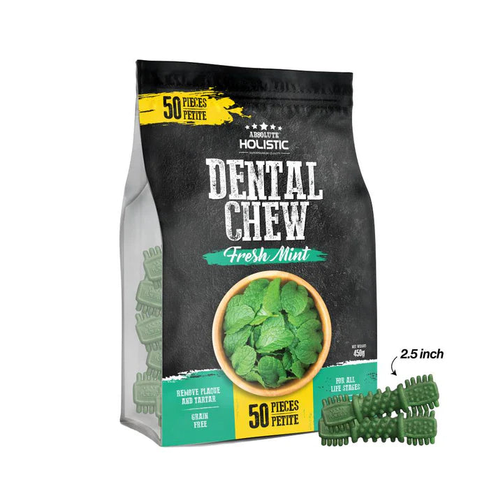 Absolute Holistic Dog Dental Chew Petite Dog Treats 450g