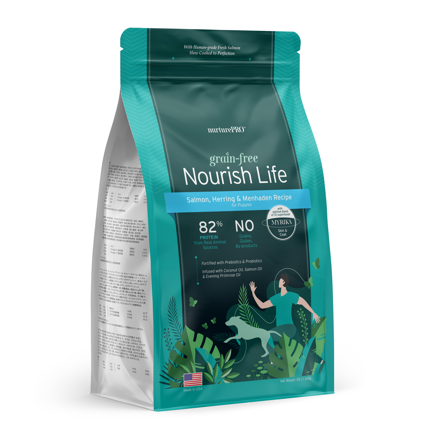 Nurture Pro Nourish Life Slow-cooked Grain-free Dry Dog Food, Puppies (Salmon,Herring,and Menhaden Recipe)