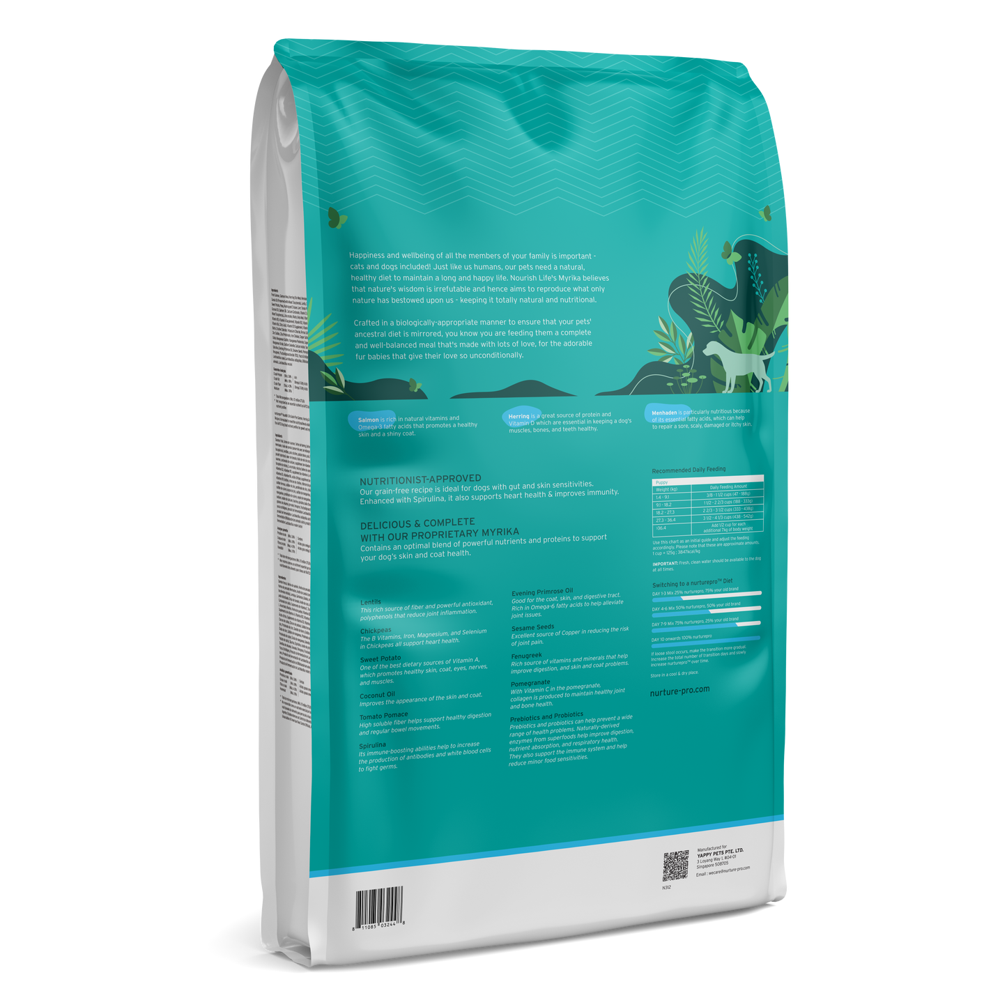 Nurture Pro Nourish Life Slow-cooked Grain-free Dry Dog Food, Puppies (Salmon,Herring,and Menhaden Recipe)