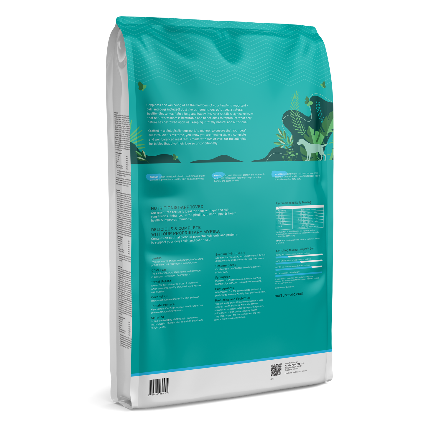 Nurture Pro Nourish Life Slow-cooked Grain-free Dry Dog Food, Puppies (Salmon,Herring,and Menhaden Recipe)