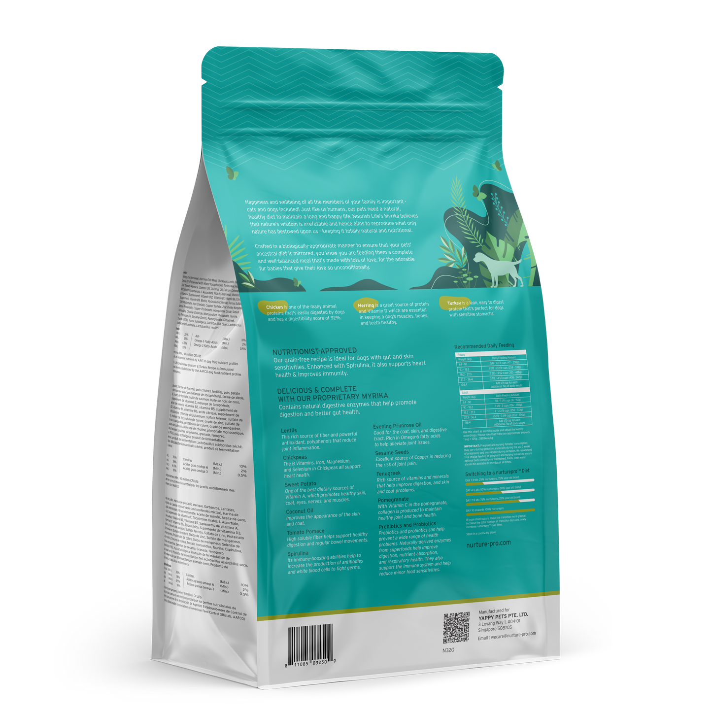 Nurture Pro Nourish Life Slow-cooked Grain-free Dry Dog Food (Chicken &Turkey)