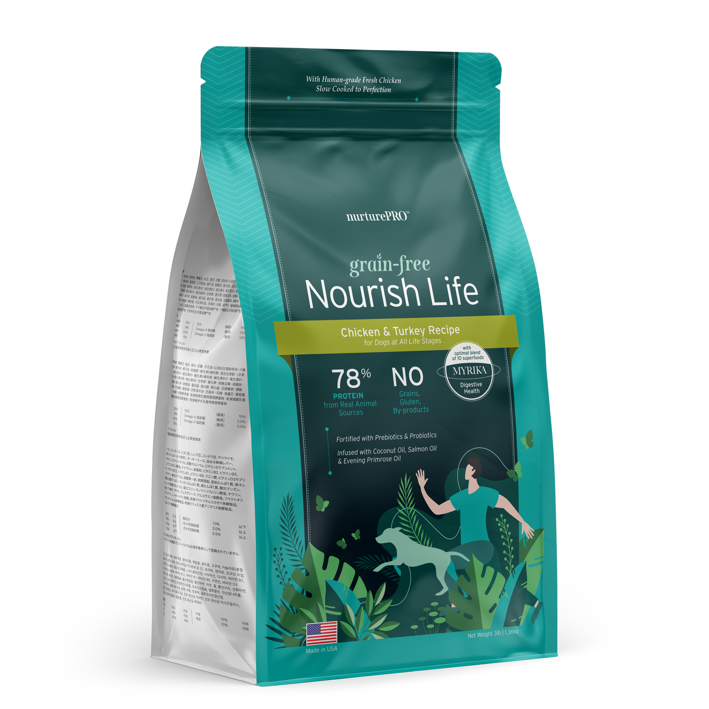 Nurture Pro Nourish Life Slow-cooked Grain-free Dry Dog Food (Chicken &Turkey)