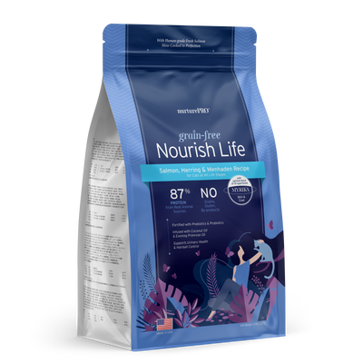 Nurture Pro Nourish Life Slow-cooked Grain-free Dry Cat Food (Salmon,Herring,and Menhaden Recipe)