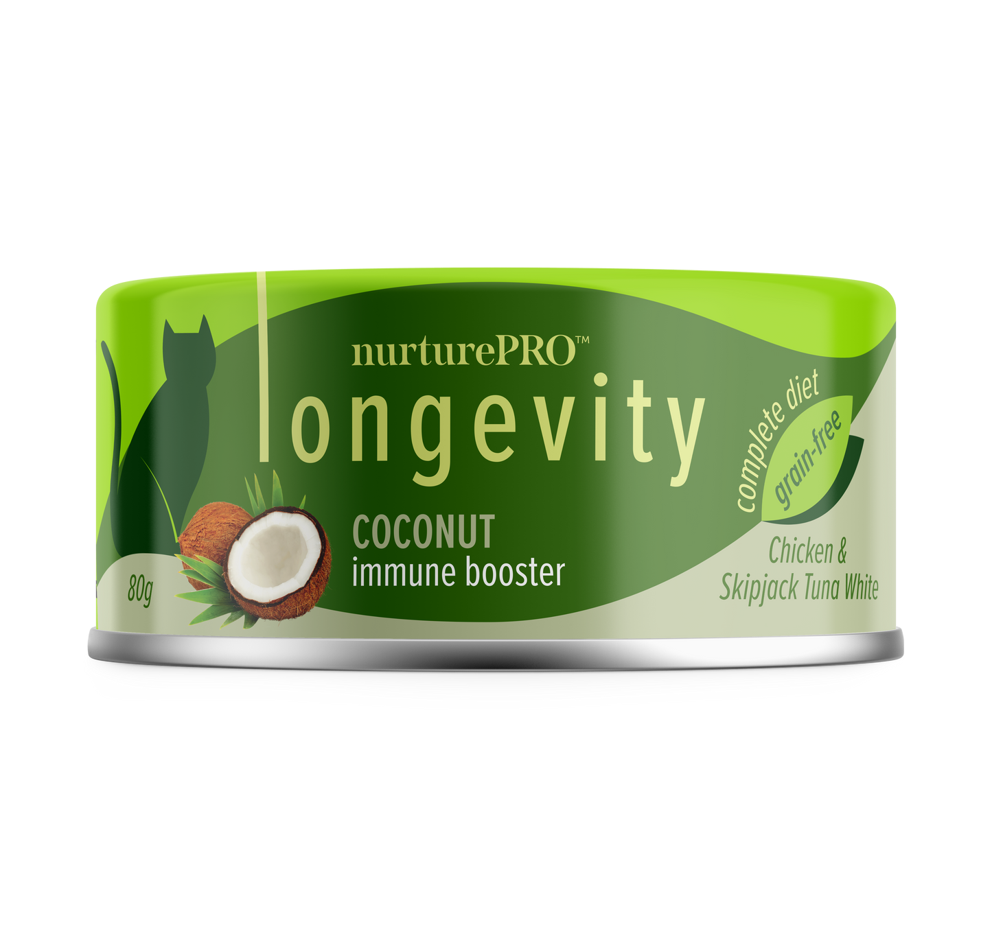 Nurture Pro Longevity Chicken & Skipjack Tuna Cat Wet Food 80g
