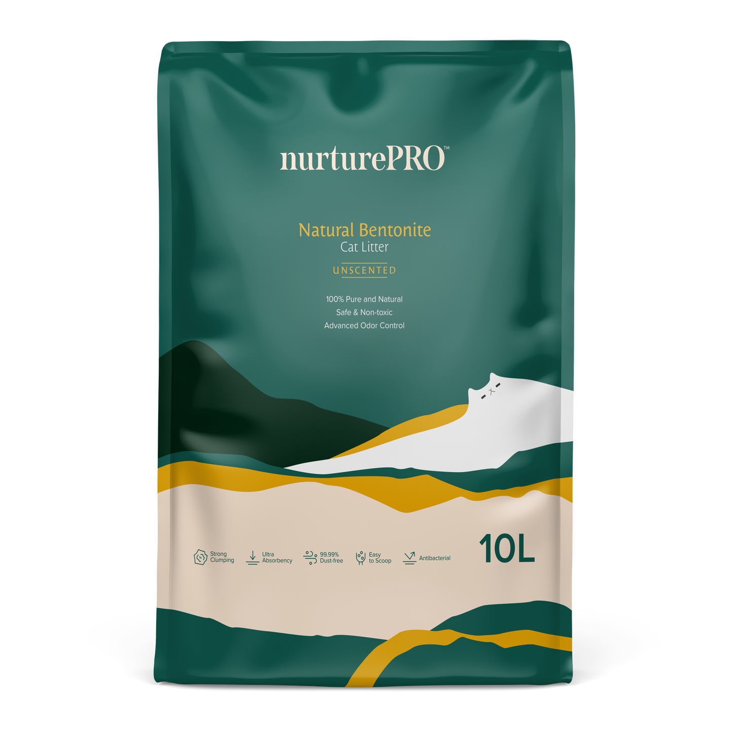 Nurture Pro Natural Bentonite Cat Litter 10L