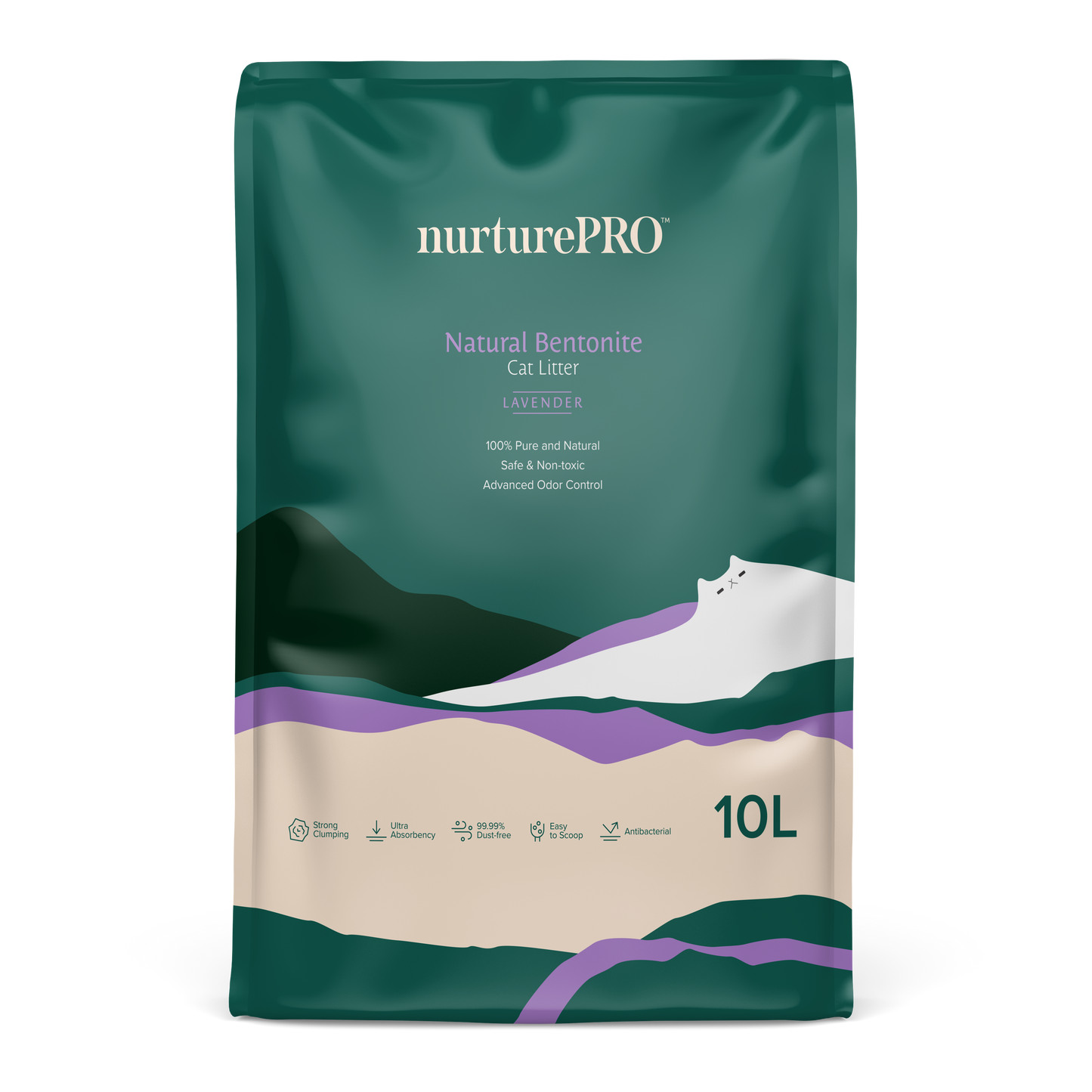 Nurture Pro Natural Bentonite Cat Litter 10L