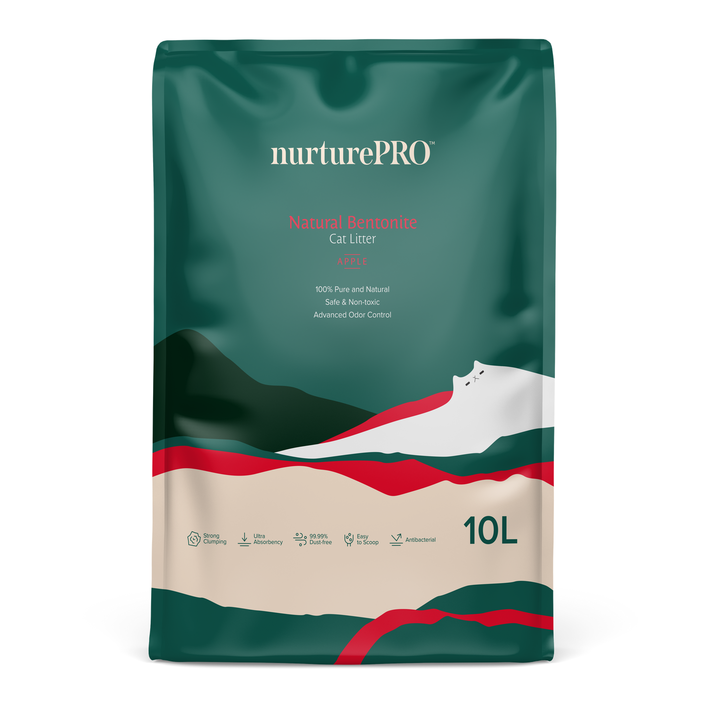 Nurture Pro Natural Bentonite Cat Litter 10L