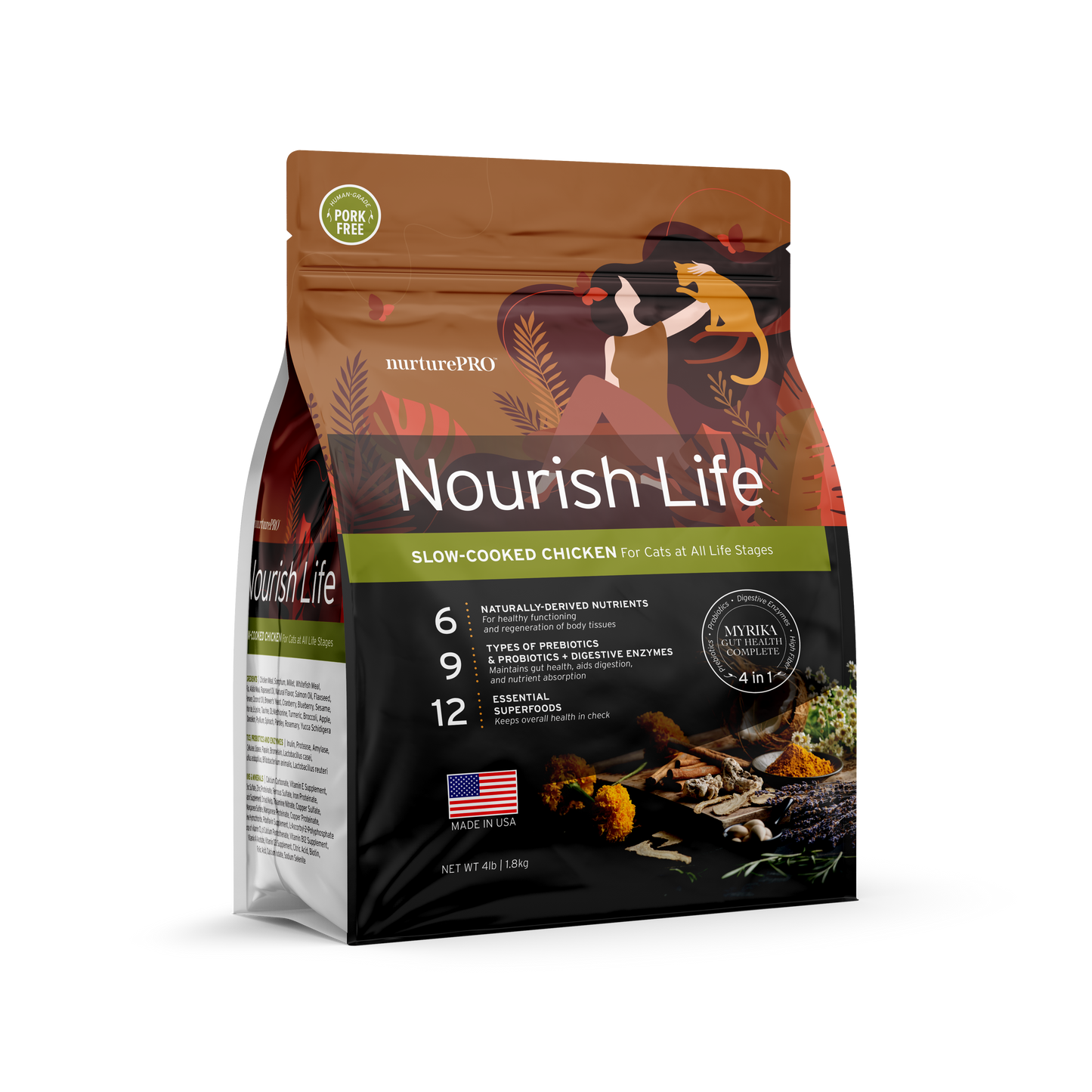 Nurture Pro Nourish Life Slow-cooked Dry Cat Food, Kitten (Chicken)