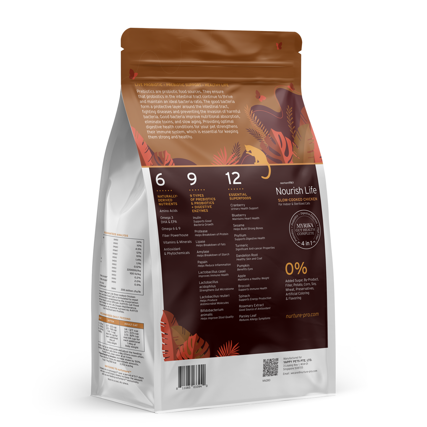 Nurture Pro Nourish Life Slow-cooked Dry Cat Food, Mature 7+ (Chicken)