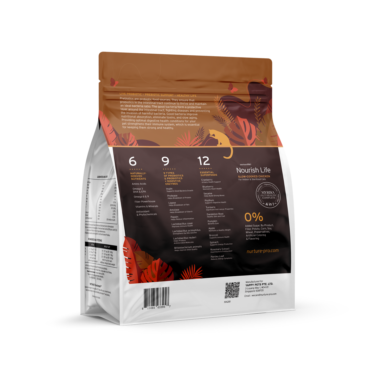 Nurture Pro Nourish Life Slow-cooked Dry Cat Food, Mature 7+ (Chicken)