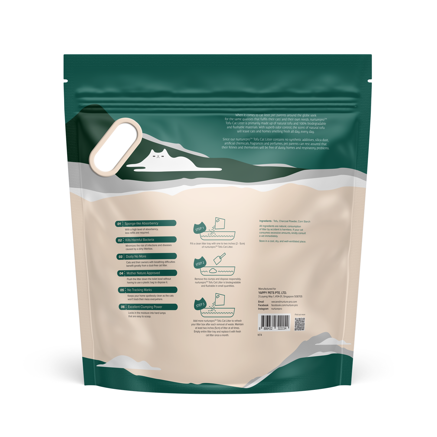 Nurture Pro Pawsoft Tofu Cat Litter 7L