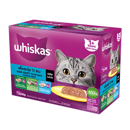 Whiskas Multipack Cat Wet Food 12x80g