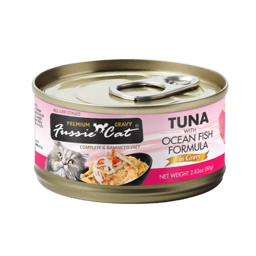 Fussie Cat Black LabelWet Cat Food  80g ( In gravy or Aspic)