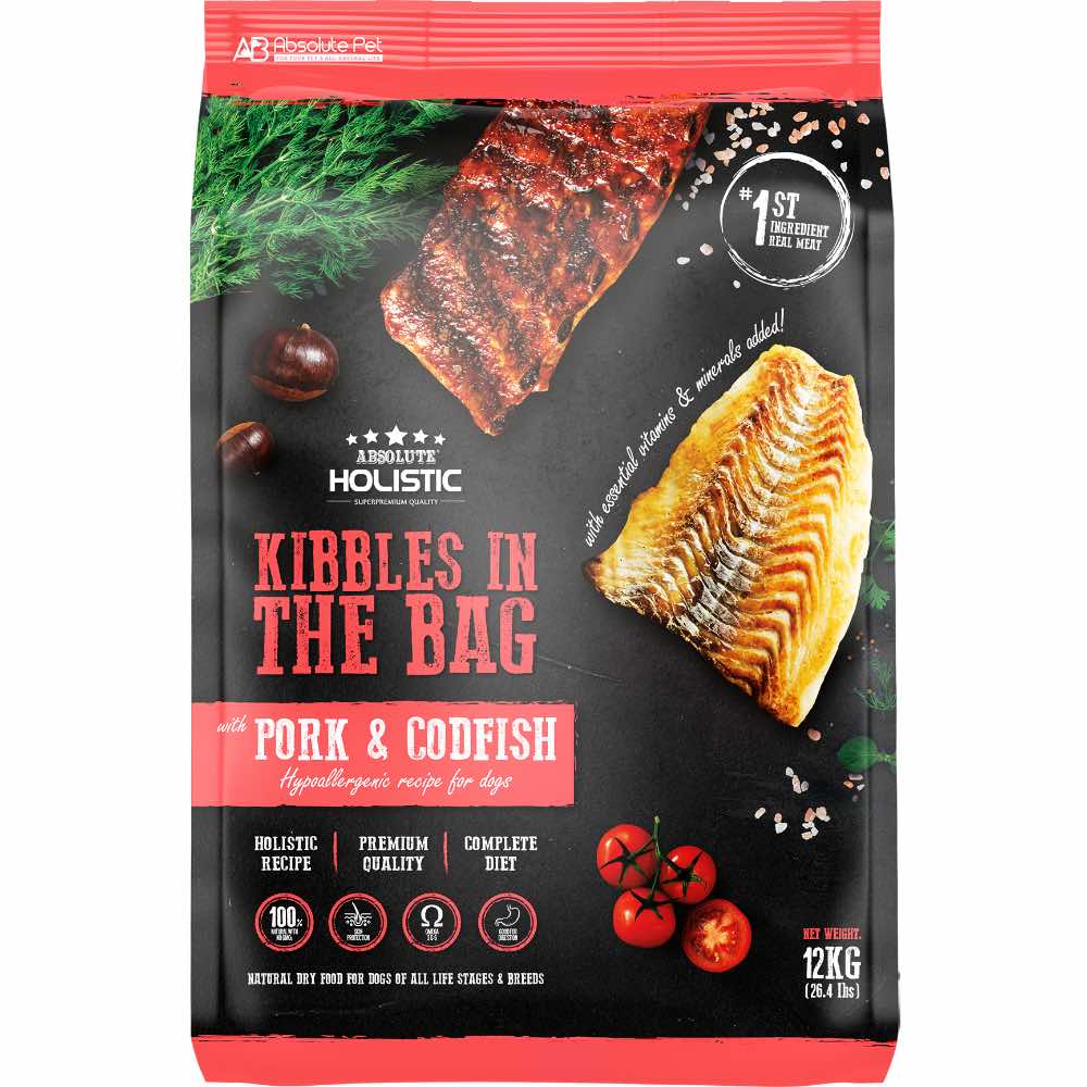 Absolute Holistic Kibbles In The Bag Dog Dry Food 12kg