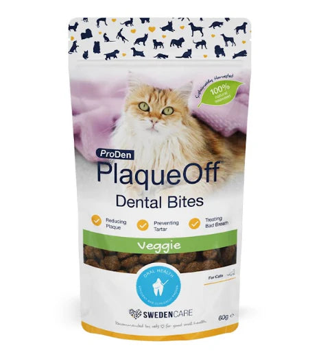 SwedenCare ProDen PlaqueOff Dental Bites for Cats and Dogs (60g/150g)