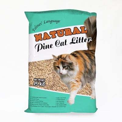 Felines’ Language Natural Pine Cat Litter 15KG