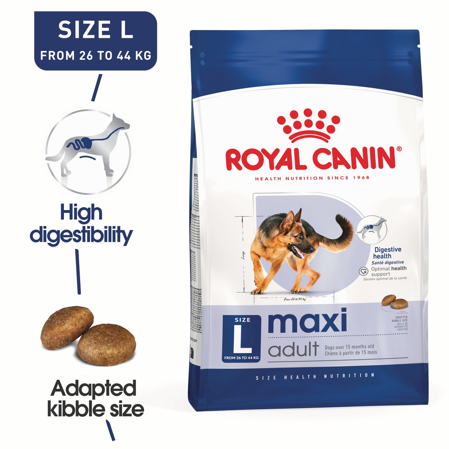 Royal Canin Canine Maxi Adult Dry Dog Food 4kg & 10kg
