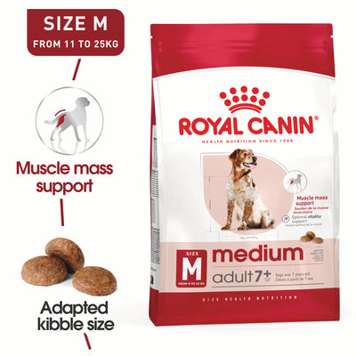 Royal Canin Canine Medium Adult 7+ Dry Dog Food 10kg