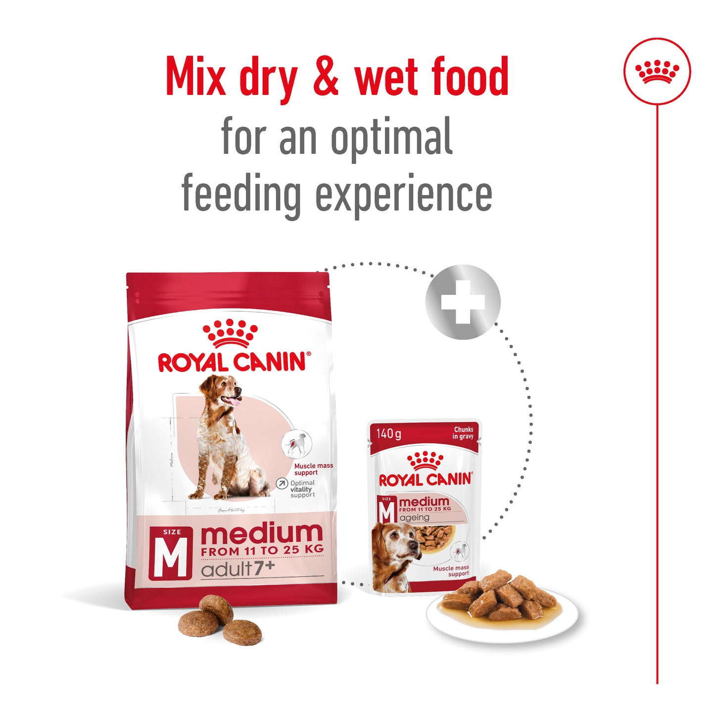 Royal Canin Canine Medium Adult 7+ Dry Dog Food 10kg