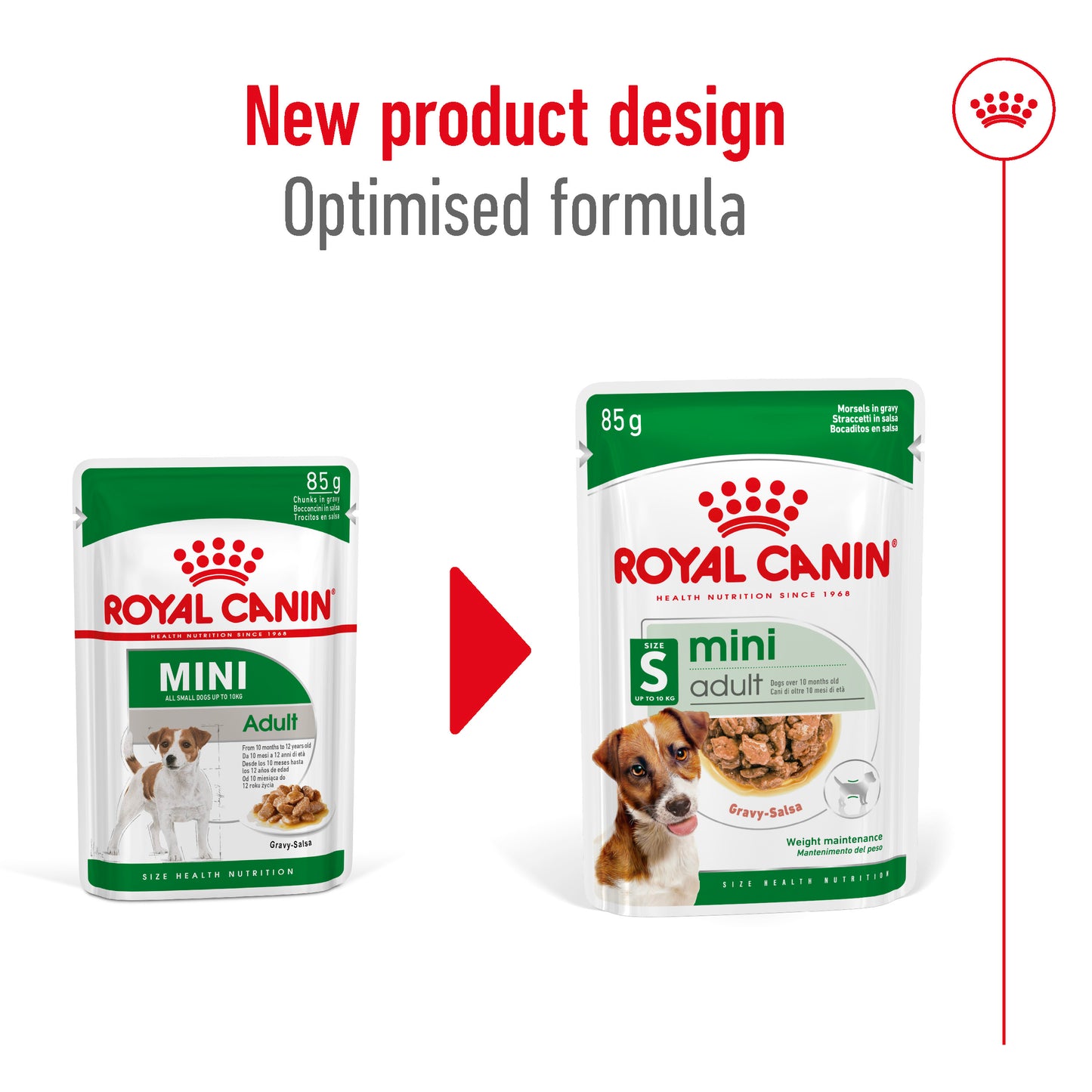 Royal Canin Mini Adult Pouch Wet Dog Food 85g x 12