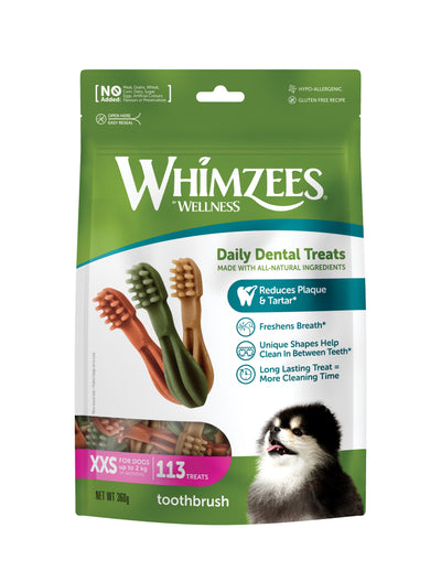 Whimzees Toothbrush Dental Treats for Dogs